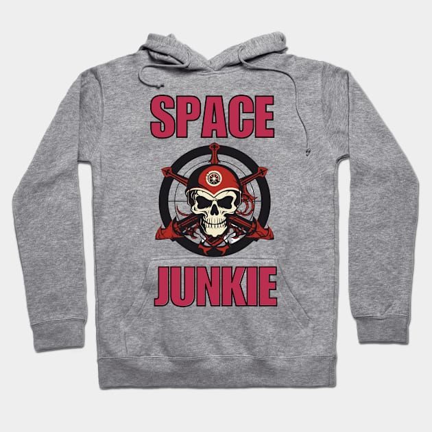 Space Junkie Pirate Logo Hoodie by FrogandFog